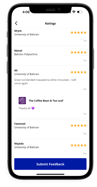 ratings and reviews